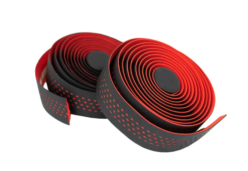 KranX Stretta Primo-High Grip Anti-Shock Handlebar Tape in red
